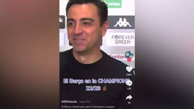 Laporta representando a todo el barcelonismo: interrumpe la entrevista de Xavi para hacer esto - en.as.com - Madrid