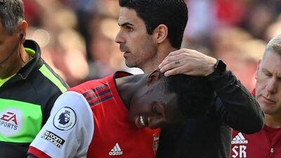 Mikel Arteta says Arsenal 'absolutely adore' Eddie Nketiah after Leeds double and with future still unclear