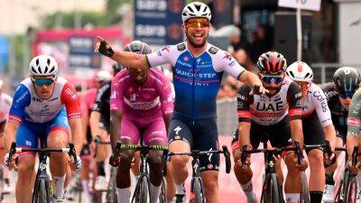 Mark Cavendish - Mathieu Van - Fernando Gaviria - Simon Yates - Arnaud Demare - Mark Cavendish sprints to 16th career Giro d’Italia stage victory - bt.com - Britain - Netherlands - Hungary