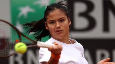 Emma Raducanu 'managing' back issue ahead of Bianca Andreescu first-round clash at Italian Open