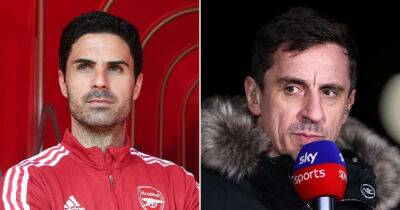 Gary Neville makes north London derby prediction and takes pop at Arsenal postponement