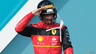 Motor Racing-Ferrari's Sainz gets podium boost ahead of return to Spain
