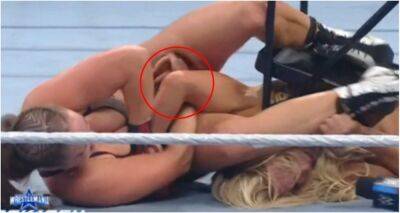 Ronda Rousey - Charlotte Flair - WWE WrestleMania Backlash: Charlotte Flair suffers radius fracture after Ronda Rousey armbar - givemesport.com