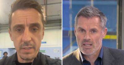 Gary Neville and Jamie Carragher aim digs at Man City Champions League exit