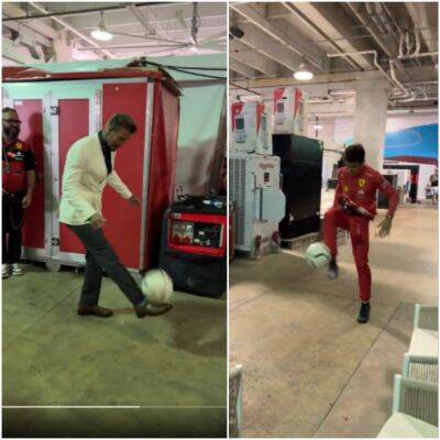 Charles Leclerc - David Beckham - Miami GP: Charles Leclerc impresses David Beckham with football skills ahead of Sunday's race - givemesport.com - Manchester - county Miami