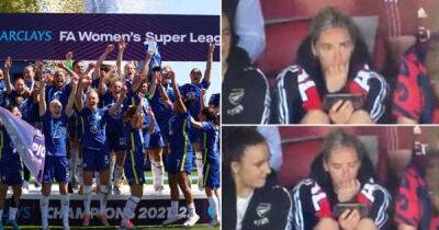 Jordan Nobbs was every Arsenal fan as she watched Chelsea game on dramatic final day