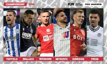 Toffolo, Surridge & Weimann among nominees for FLW Fans’ Championship Player of the Month for April