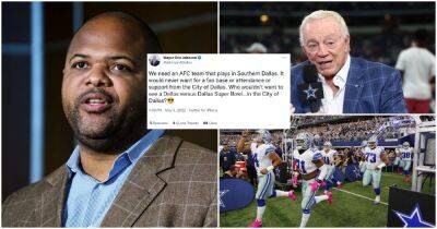 Dallas Cowboys - Jerry Jones - Mayor Eric Johnson hints a second team to rival the Cowboys could come to Dallas - givemesport.com - New York -  San Antonio - Los Angeles - state Texas - county Arlington -  Kansas City - state Missouri