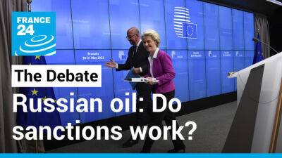 Vladimir Putin - Charles Wente - Do sanctions work? EU bets on oil embargo while Moscow blocks grain exports - france24.com - Russia - France - Ukraine - Usa -  Moscow - Eu