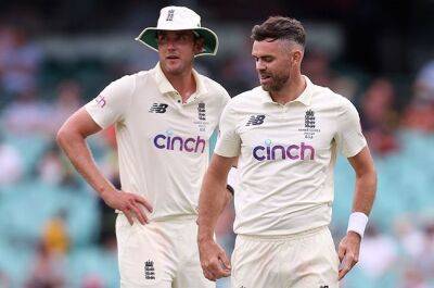 James Anderson - Ollie Robinson - Stuart Broad - Mark Wood - Jonny Bairstow - Chris Woakes - Harry Brook - Brendon Maccullum - Craig Overton - Matthew Potts - England recall Broad, Anderson as Potts makes debut in Black Caps opener - news24.com - New Zealand - India - county Durham