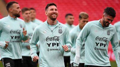Messi trains with Argentina as Chiellini eyes 'beautiful' end to Italy career at Wembley
