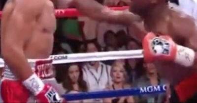Floyd Mayweather's 'cheap shot' KO of Victor Ortiz is still one of boxing's most controversial
