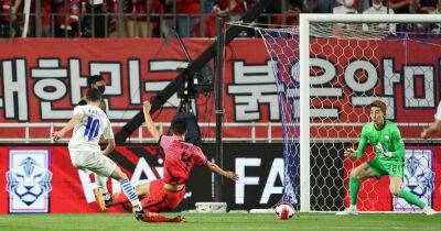 Soccer-South Korea fight back to earn draw after Almiron double