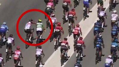 'That is completely out of order' - Juan Sebastian Molano appears to punch Hugo Page at Criterium du Dauphine