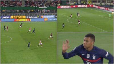 Kylian Mbappe's goal for France v Austria shows how hard he is to stop