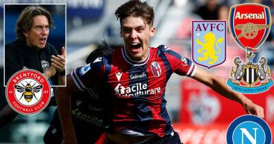 Brentford have approached Bologna for £18m defender Aaron Hickey