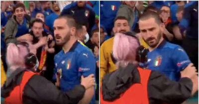 Leonardo Bonucci's reaction when a steward thought he was a fan will forever be hilarious