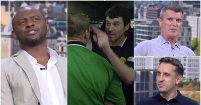 Keane, Vieira & Neville reliving infamous Arsenal v Man Utd tunnel clash was pure TV gold