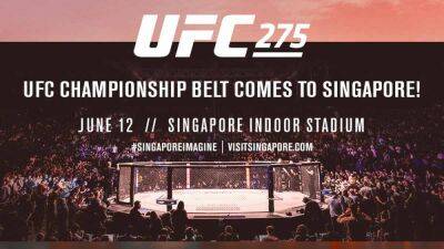 Valentina Shevchenko - Joanna Jedrzejczyk - UFC 275: Fighter hospitalised ahead of fight night - givemesport.com - Britain - Singapore