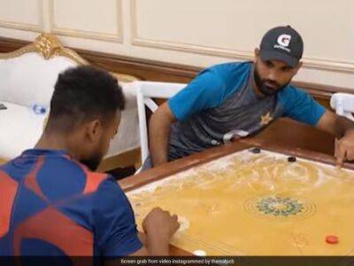 Watch: West Indies Cricketer Goes Up Against Pakistan Star In A Game Of Carrom