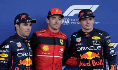 Charles Leclerc nicks Azerbaijan F1 GP pole from Pérez and Verstappen