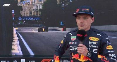 Max Verstappen warns Charles Leclerc at Azerbaijan GP after Ferrari take brilliant pole