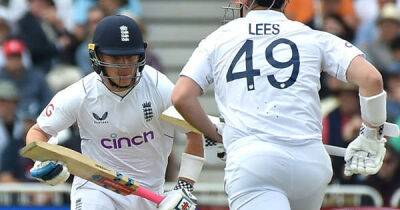 Zak Crawley - Jonny Bairstow - Daryl Mitchell - Tom Blundell - Trent Bridge - Matthew Potts - Pope, Lees begin England fightback after Mitchell puts NZ in charge - msn.com - New Zealand