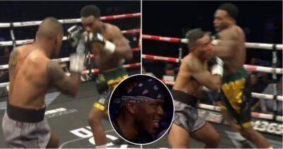 Logan Paul - KSI watches ringside as Viddal Riley brutally knocks out Jone Volau in under a minute - givemesport.com - Britain - London