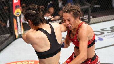 Joanna Jedrzejczyk - UFC 275 - Prochazka dethrones Teixeira, Shevchenko retains and Jedrzejczyk retires after loss - espn.com - China - Uae - Singapore