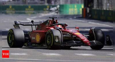 Leclerc retires from Baku lead as Ferrari chalk up double DNF