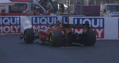 Ferrari suffer more misery as Carlos Sainz out of Azerbaijan GP - 'Something has failed'