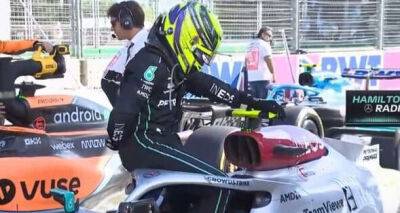 Mercedes apologise to Lewis Hamilton after Brit spotted in agony after Azerbaijan GP