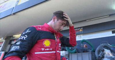 Charles Leclerc speechless after Azerbaijan GP blowout as Ferrari admit engine concern