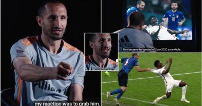 Giorgio Chiellini vs Bukayo Saka: Italian laughs when reliving infamous foul at Euro 2020