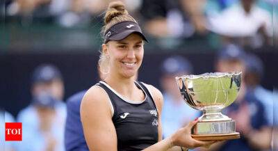 Jelena Ostapenko - Beatriz Haddad-Maia - Alison Riske - Brazil's Haddad Maia claims Nottingham grass court title - timesofindia.indiatimes.com - Brazil - Usa - county Hill -  Seoul