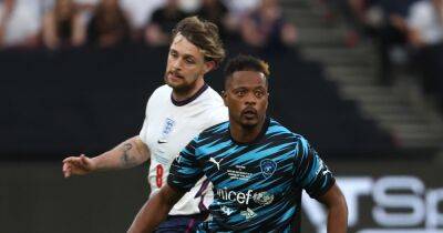 Gary Neville - Jamie Carragher - Mo Farah - London Stadium - Teddy Sheringham - Patrice Evra - Rio Ferdinand pokes fun at ex Man United star Patrice Evra for Soccer Aid moment with Mo Farah - manchestereveningnews.co.uk - Manchester