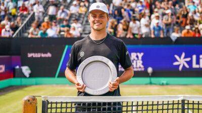 Taylor Fritz - Tim Van-Rijthoven - Biggest ATP Tour upset since? Tim van Rijthoven stuns world No. 2 Daniil Medvedev to win Libema Open in ‘s-Hertogenbosch - eurosport.com -  Stuttgart