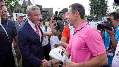 PGA Tour commissioner Jay Monahan says golfers suspended for LIV Golf affiliation 'need us'