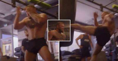 Conor McGregor shows off brutal training kicks as UFC return edges closer