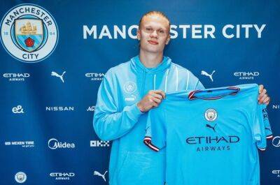 Man City unveil Erling Haaland: 'I am in the right place to fulfil my ambitions'