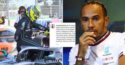 Lewis Hamilton - George Russell - ‘100 times worse’ - Lewis Hamilton’s Instagram post after Baku GP shows how big Mercedes’ issue is - msn.com -  Baku