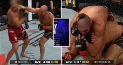 Dana White's live reaction to Jiri Prochazka submitting Glover Teixeira sums it up perfectly