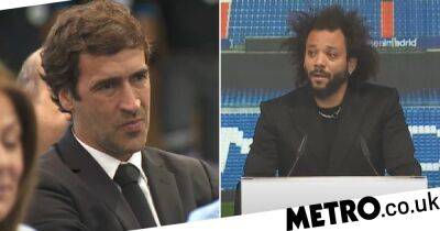 Marcelo leaves Raul in tears during his Real Madrid farewell ceremony