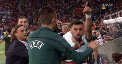Manchester United fans question Bruno Fernandes role after he fumes in Portugal defeat