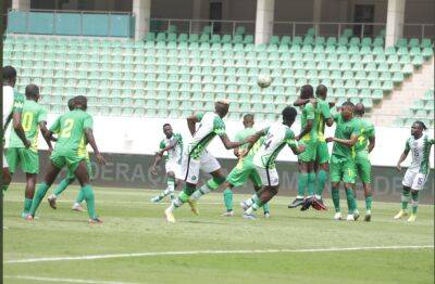 Moses Simon - Emmanuel Dennis - Victor Osimhen - Osimhen grabs four goals as Super Eagles wallop São Tomé and Principe - guardian.ng - Morocco - Nigeria