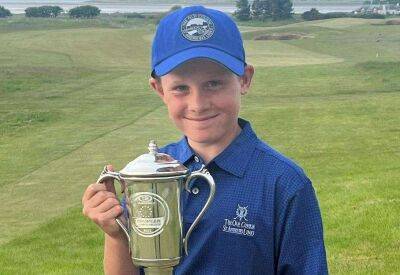 Tonbridge youngster Alexander Dunmall wins US Kids' European Championship boys' under-10 title at Craigielaw Golf Club