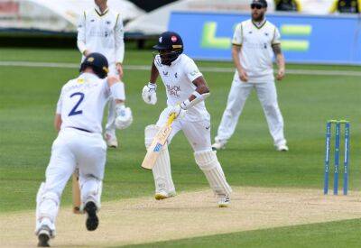 Kent reach 232-3 on day two against Gloucestershire (438) in County Championship at Canterbury