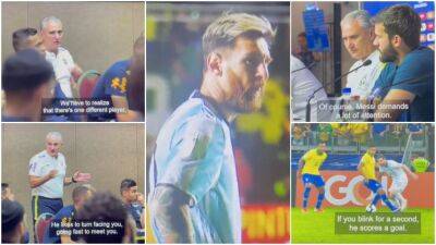 Lionel Messi: Footage of Brazil discussing how to stop Argentina star in 2019