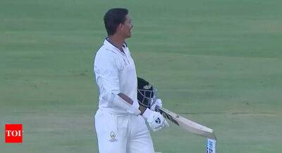 Prithvi Shaw - Ranji Trophy: Yashasvi Jaiswal hits ton to guide Mumbai to 260/5 on Day 1 against UP in semis - timesofindia.indiatimes.com -  Mumbai