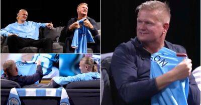 Erling Haaland gives dad, Alf-Inge, Man City shirt with ’Son’ on back